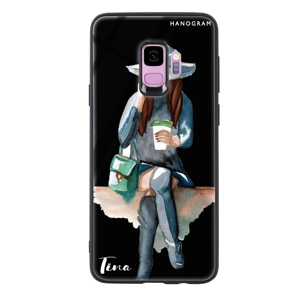 Coffee Girl Samsung S9 超薄強化玻璃殻