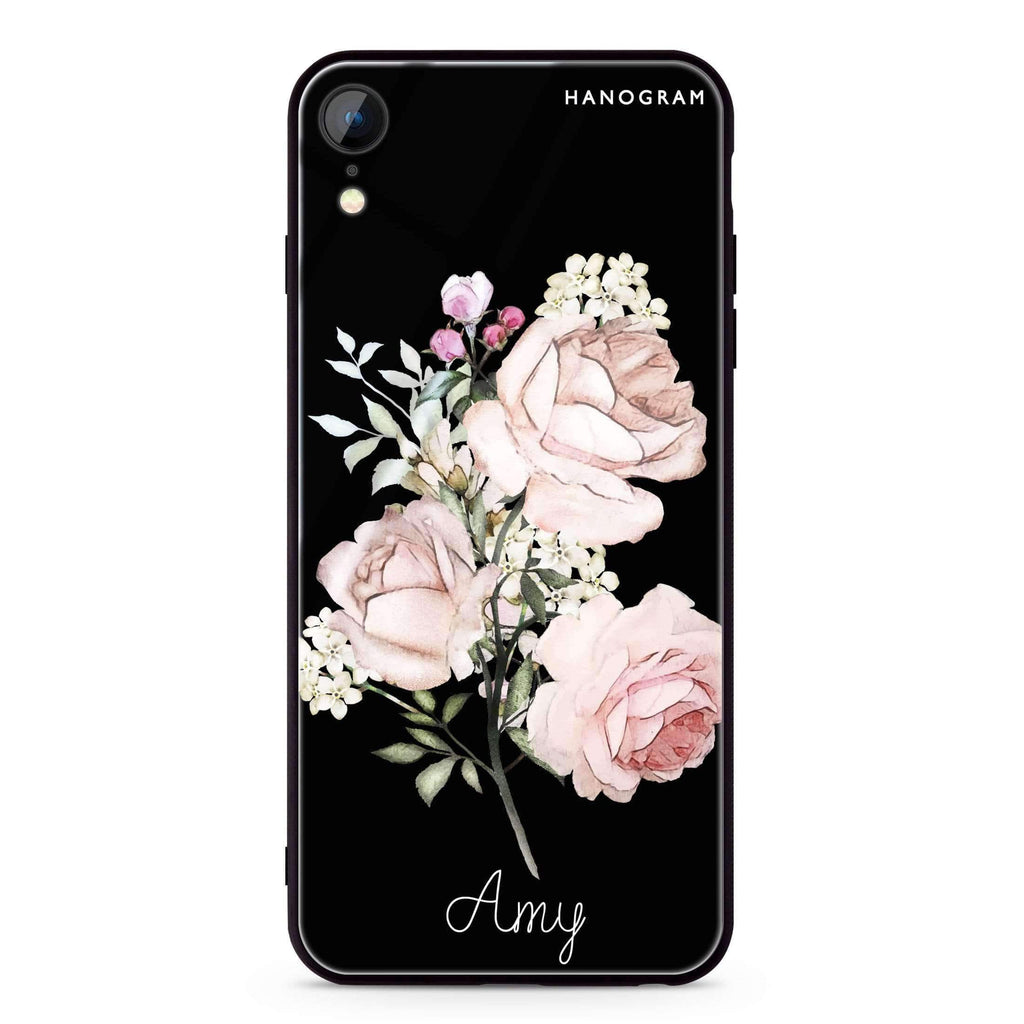 Elegant Rose II iPhone XR 超薄強化玻璃殻