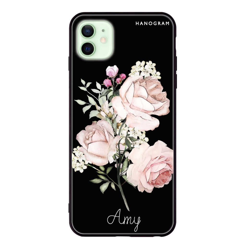 Elegant Rose II iPhone 12 mini 超薄強化玻璃殻