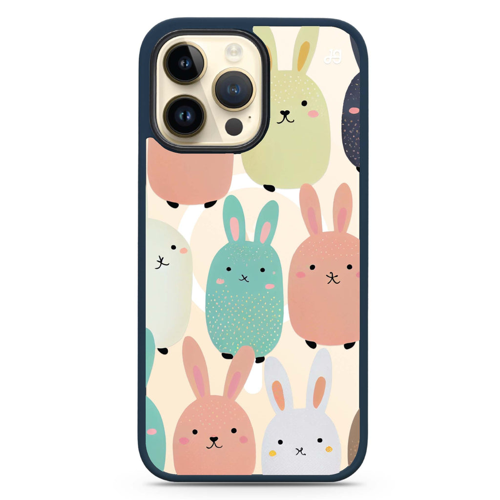 Cute Bunny Magsafe 兼容防衝擊保護殼
