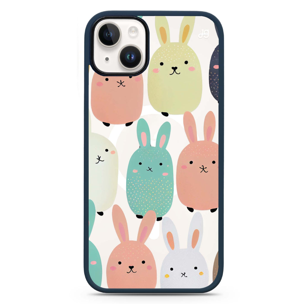 Cute Bunny iPhone 14 Plus Magsafe 兼容防衝擊保護殼