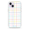 Colourful Checked Pattern iPhone 14 plus 水晶透明保護殼