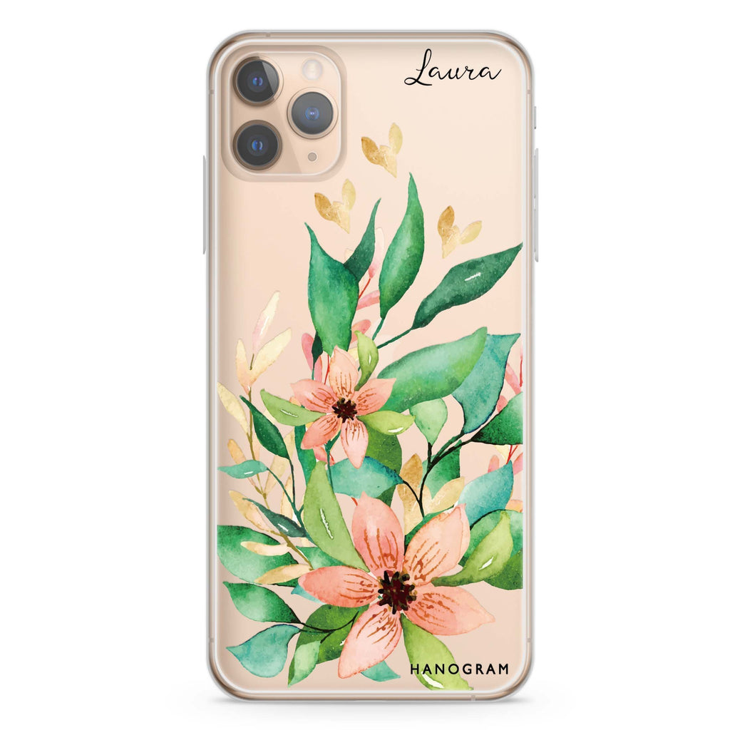 Floral Bloom iPhone 11 Pro Max 水晶透明保護殼