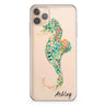 Floral Seahorse iPhone 11 Pro Max 水晶透明保護殼