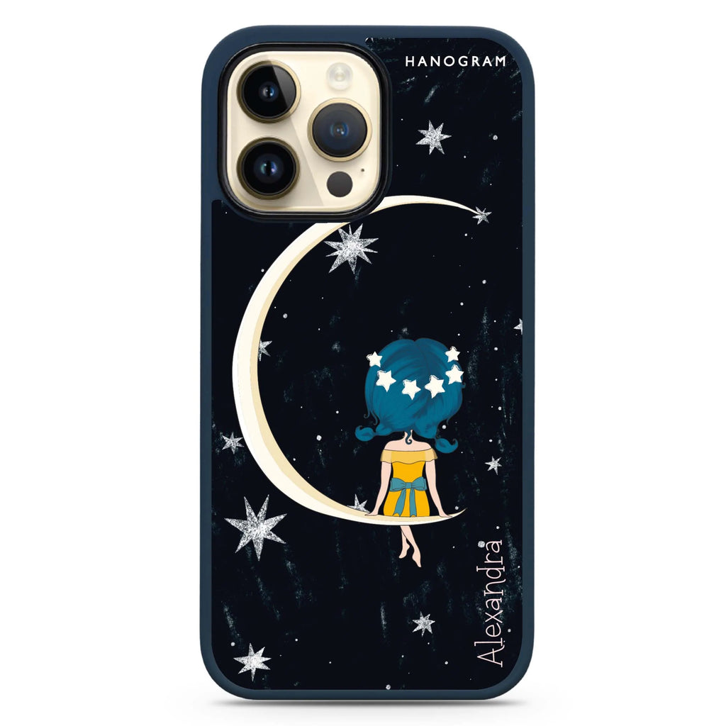 Cute Girl Moon Magsafe 兼容防衝擊保護殼