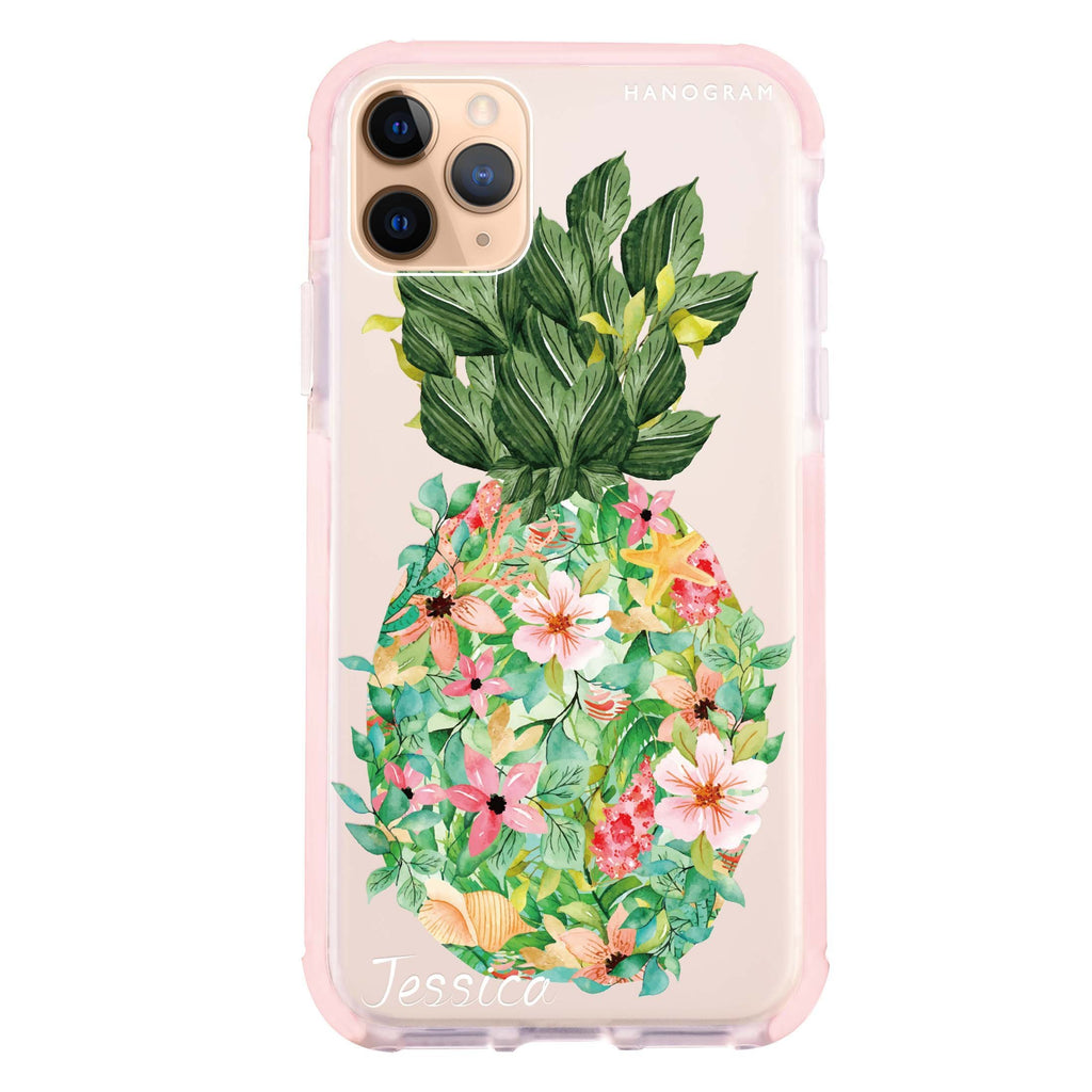 Floral Pineapple iPhone 11 Pro 吸震防摔保護殼