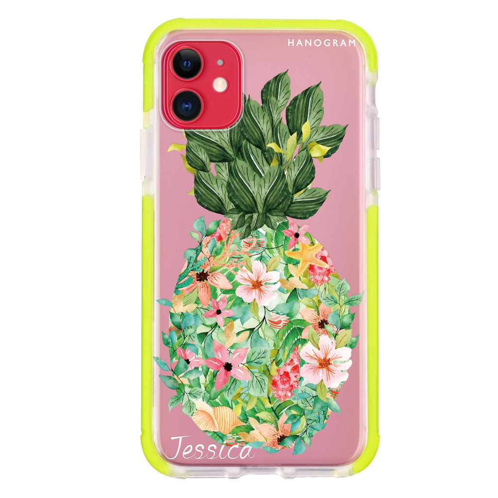 Floral Pineapple iPhone 11 吸震防摔保護殼