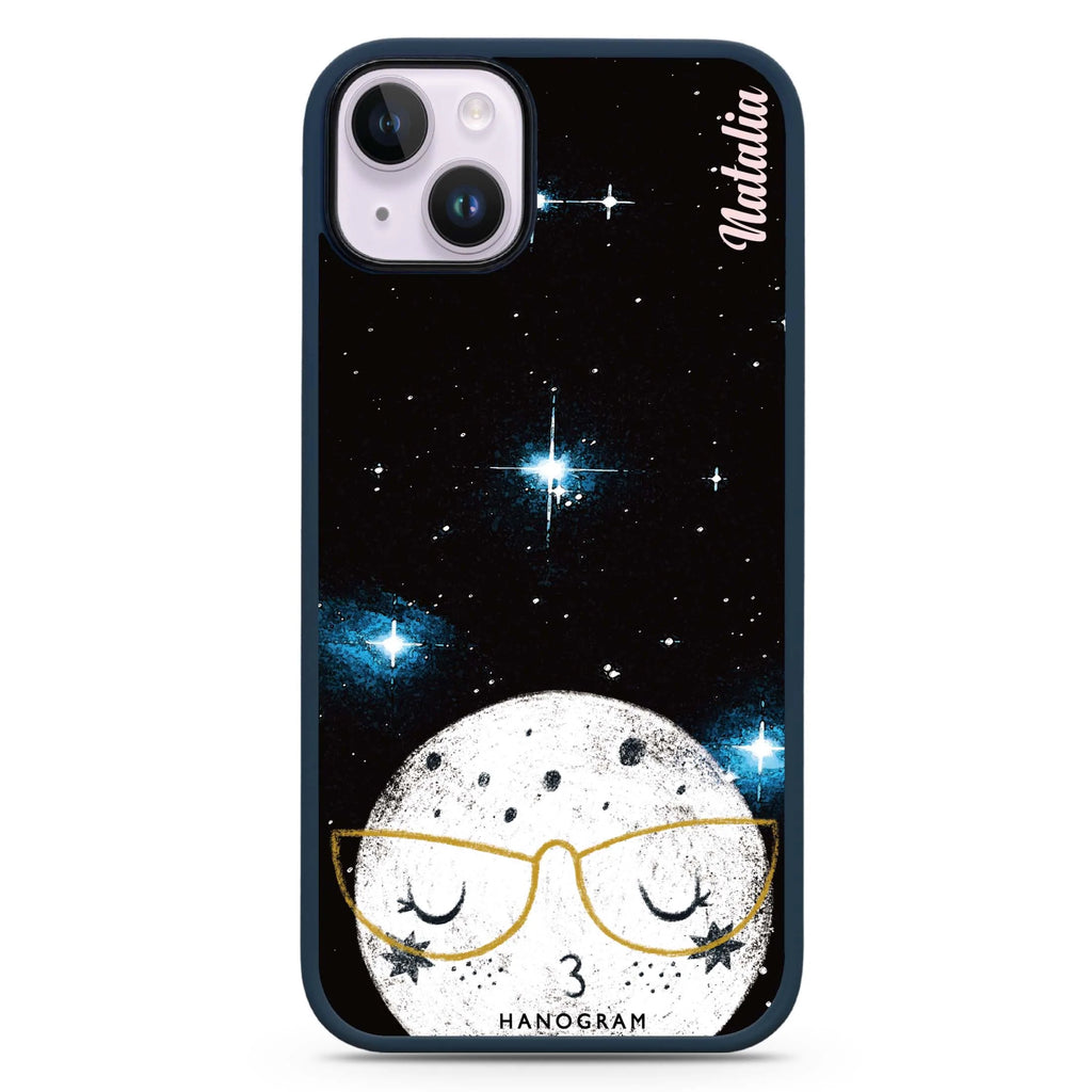 Glasses Moon iPhone 14 Plus Magsafe 兼容防衝擊保護殼
