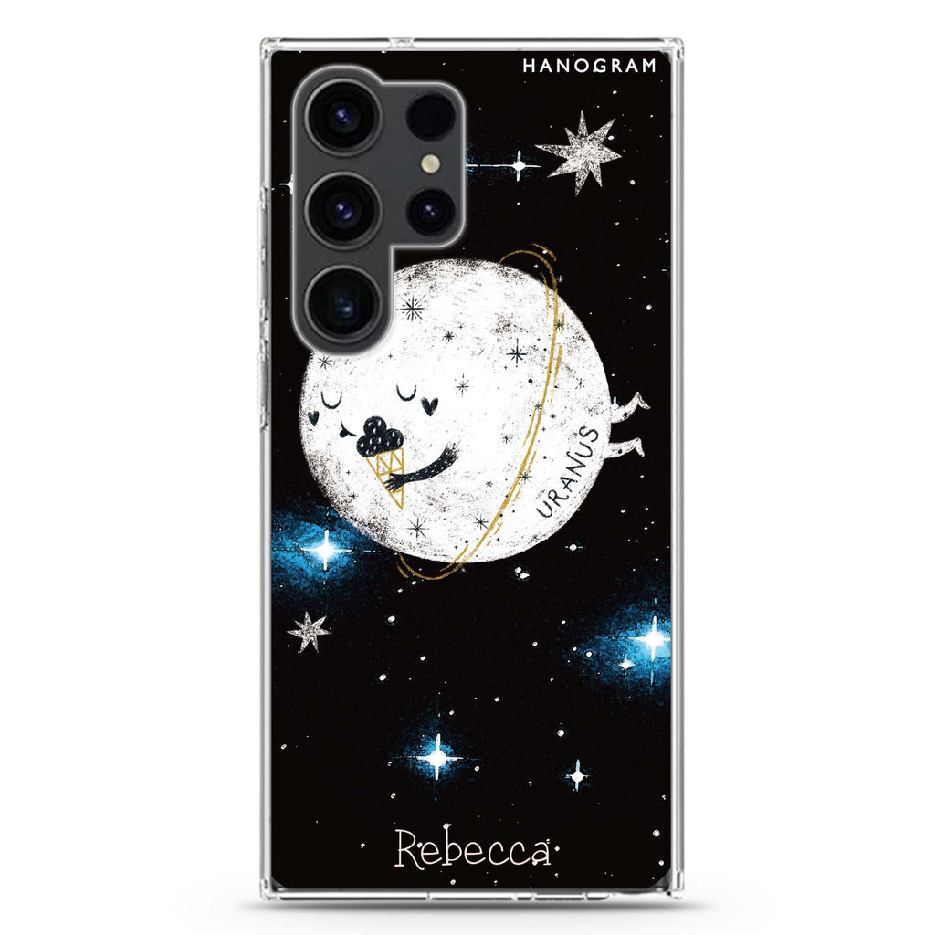 Funnt Uranus Samsung Galaxy Ultra 可加名字透明保護殼，適用 S26/S25/S24/S23 Ultra，圖1