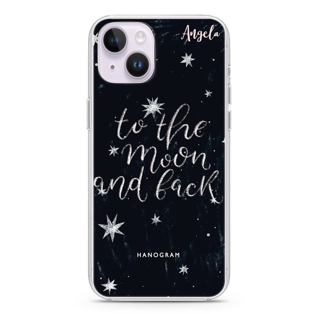 To the moon and back iPhone 14 水晶透明保護殼