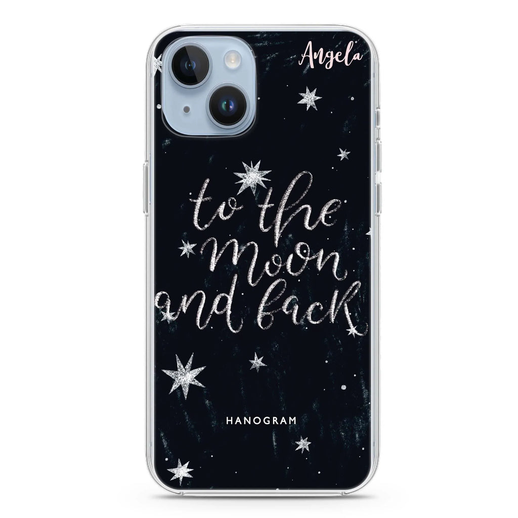 To the moon and back iPhone 14 Magsafe 兼容水晶透明保護殼