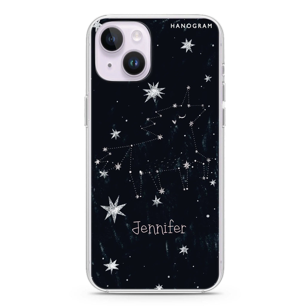 Unicorn Night iPhone 14 plus 水晶透明保護殼