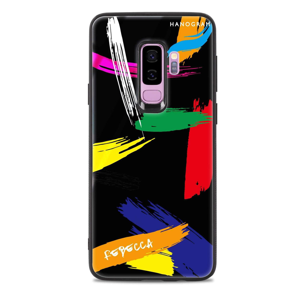 Brush Paint Samsung S9 Plus 超薄強化玻璃殻