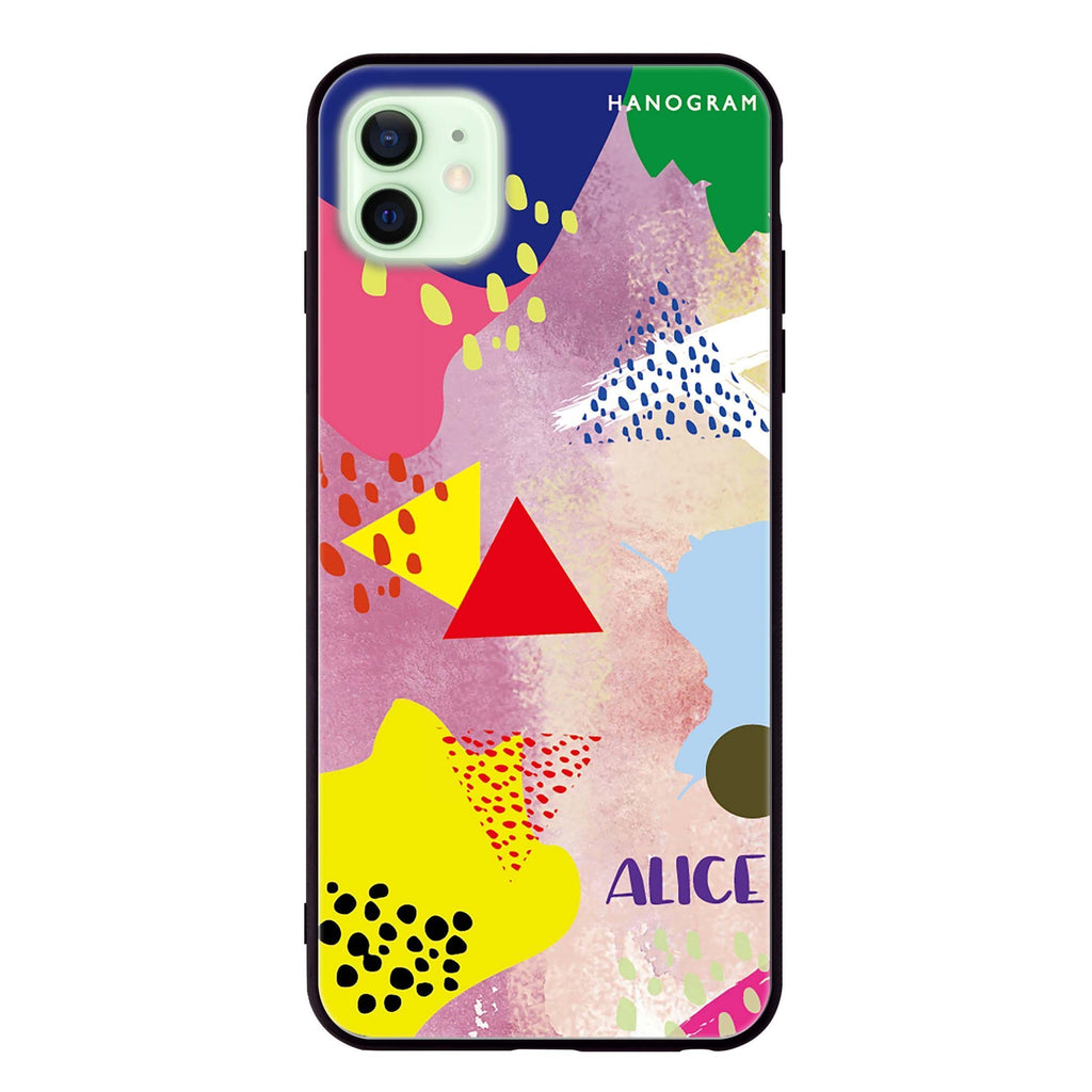 Trendy Abstract III iPhone 12 mini 超薄強化玻璃殻