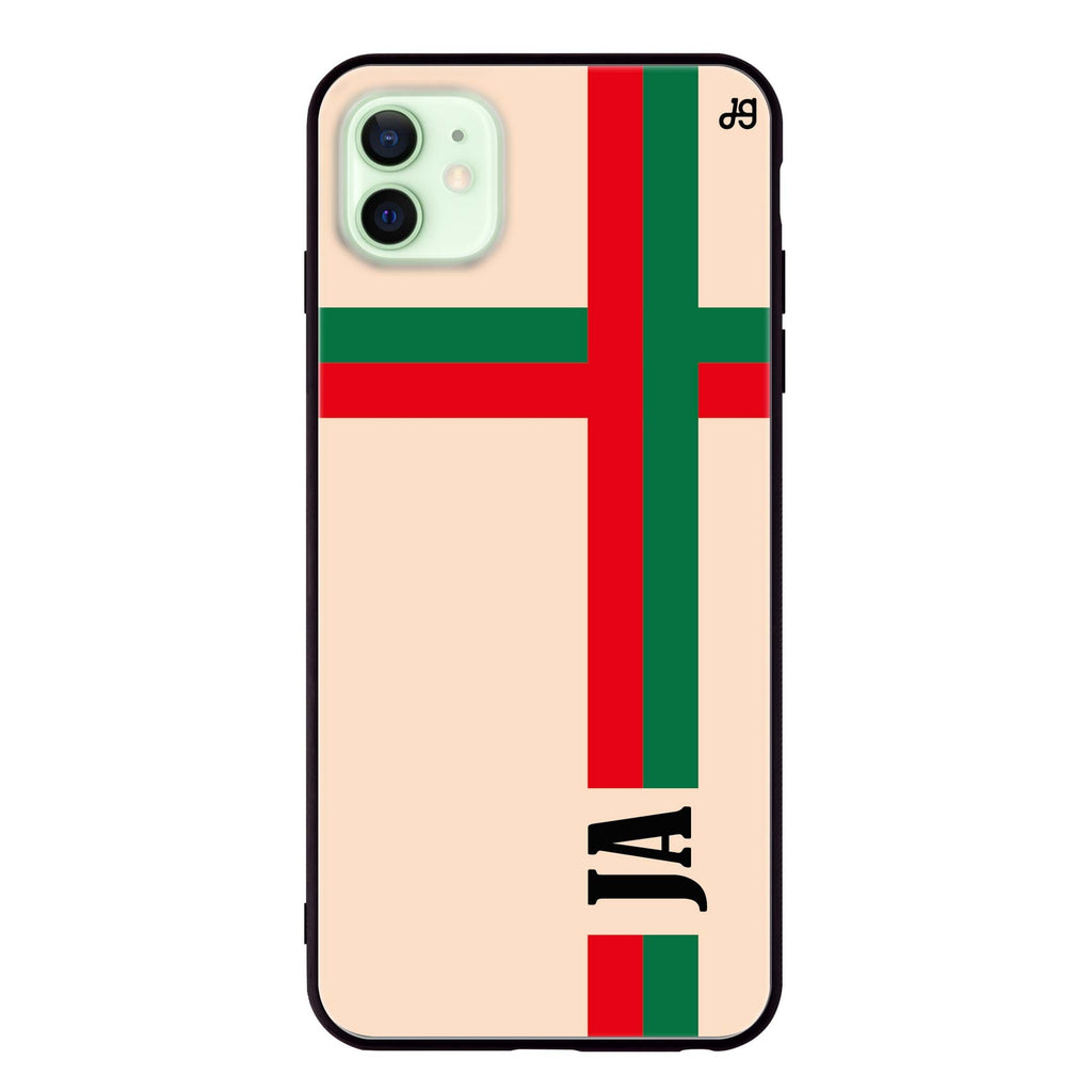 Matching Stripes iPhone 12 mini 超薄強化玻璃殻