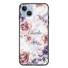 White Marble & Flower iPhone 13 超薄強化玻璃殻