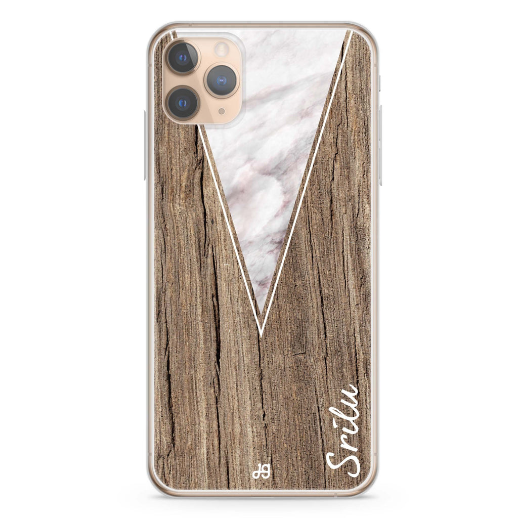 Marble & Wood II iPhone 11 Pro 水晶透明保護殼