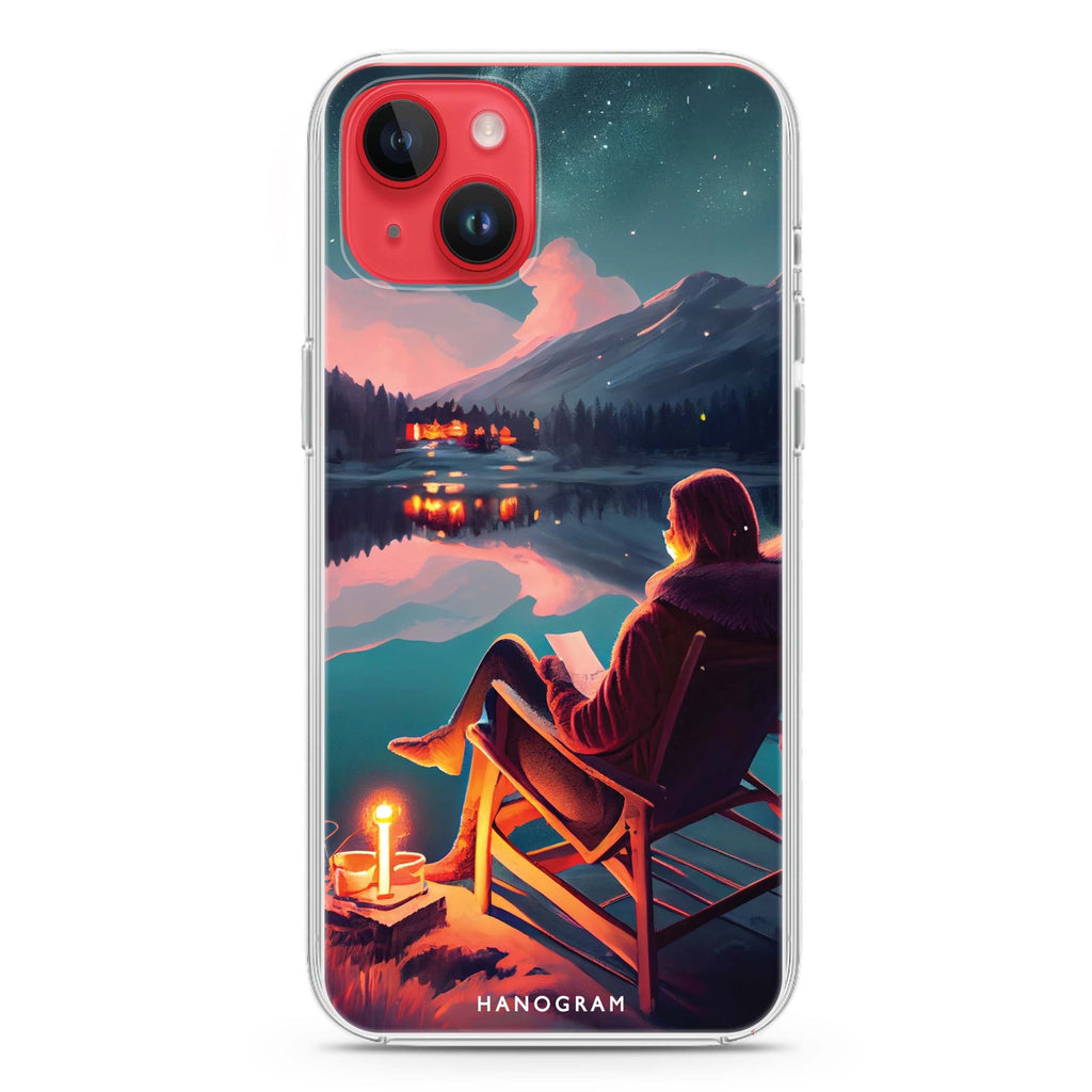 A Beautiful Night iPhone 14 Plus Magsafe 兼容水晶透明保護殼