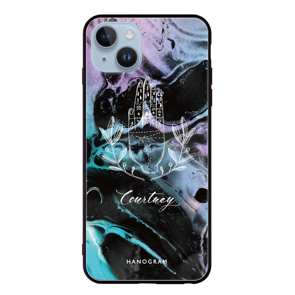 Marble Galaxy II iPhone 13 Mini 超薄強化玻璃殻