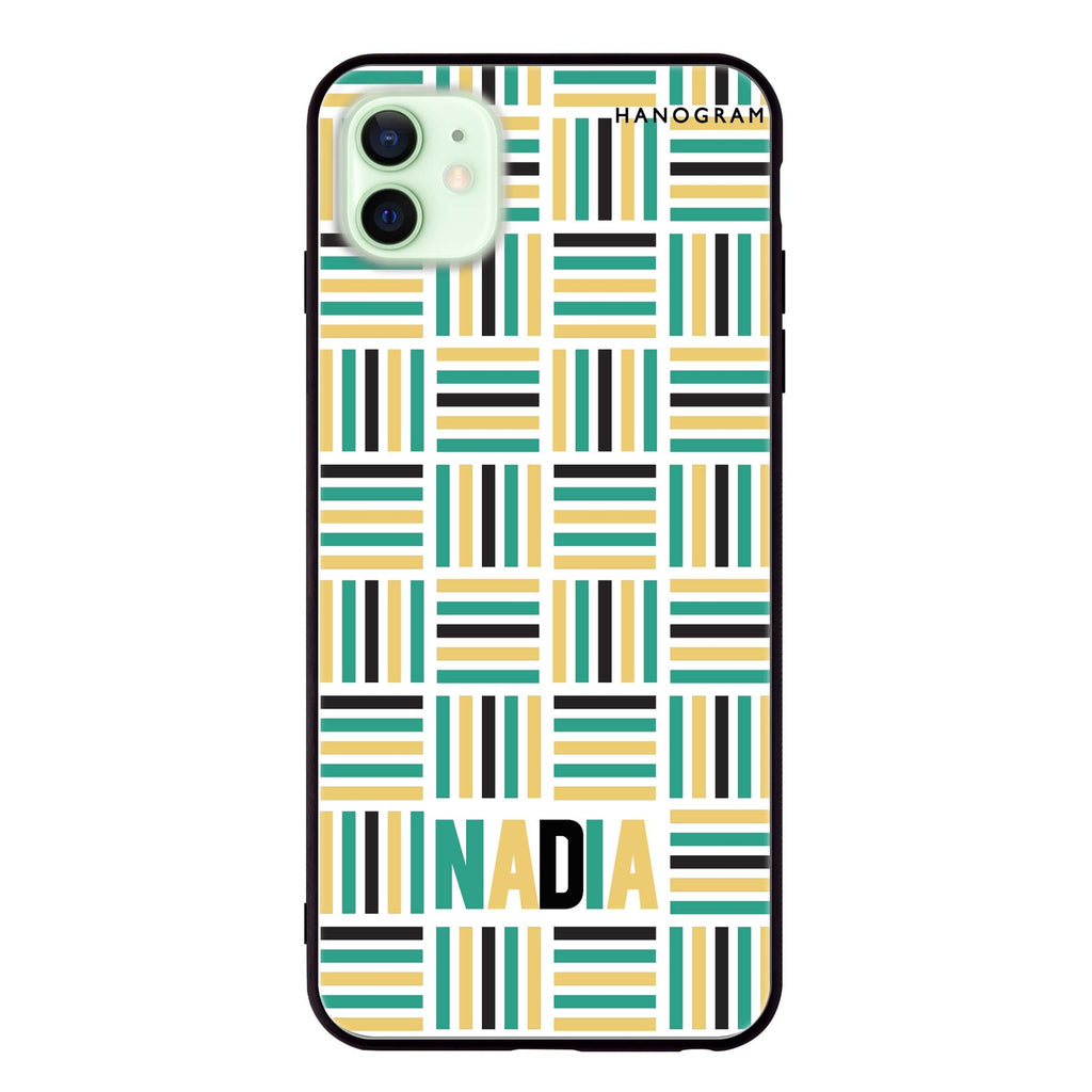 Stripes Camo iPhone 12 mini 超薄強化玻璃殻