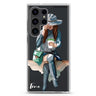 Coffee Girl Samsung Galaxy Ultra 可加名字透明保護殼，適用 S26/S25/S24/S23 Ultra，圖1