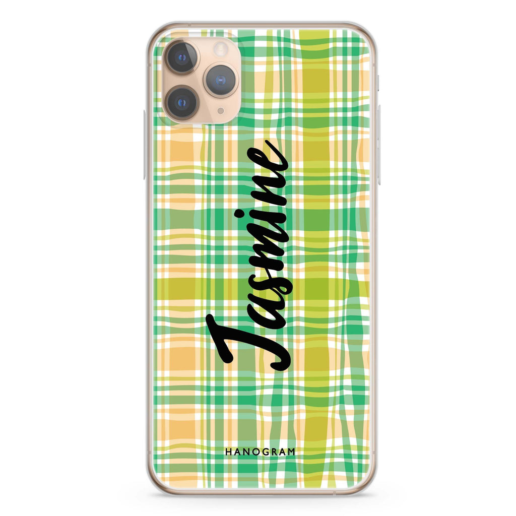 Plaid iPhone 11 Pro Max 水晶透明保護殼