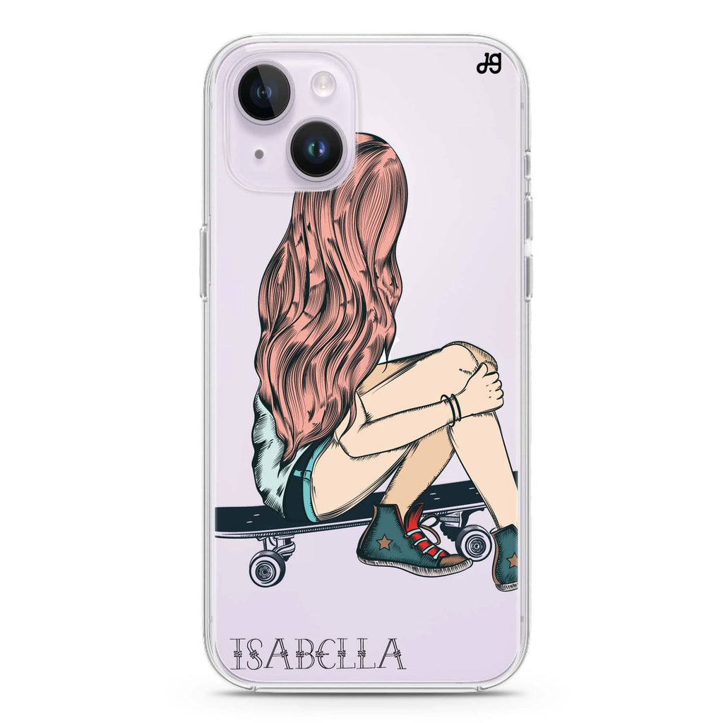 Skater Girl iPhone 14 水晶透明保護殼