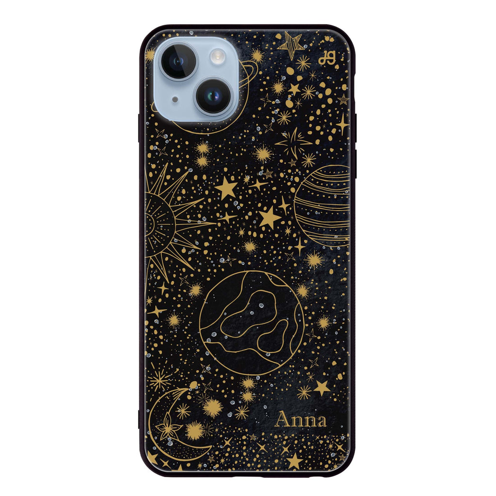 Golden Galaxy II iPhone 13 超薄強化玻璃殻