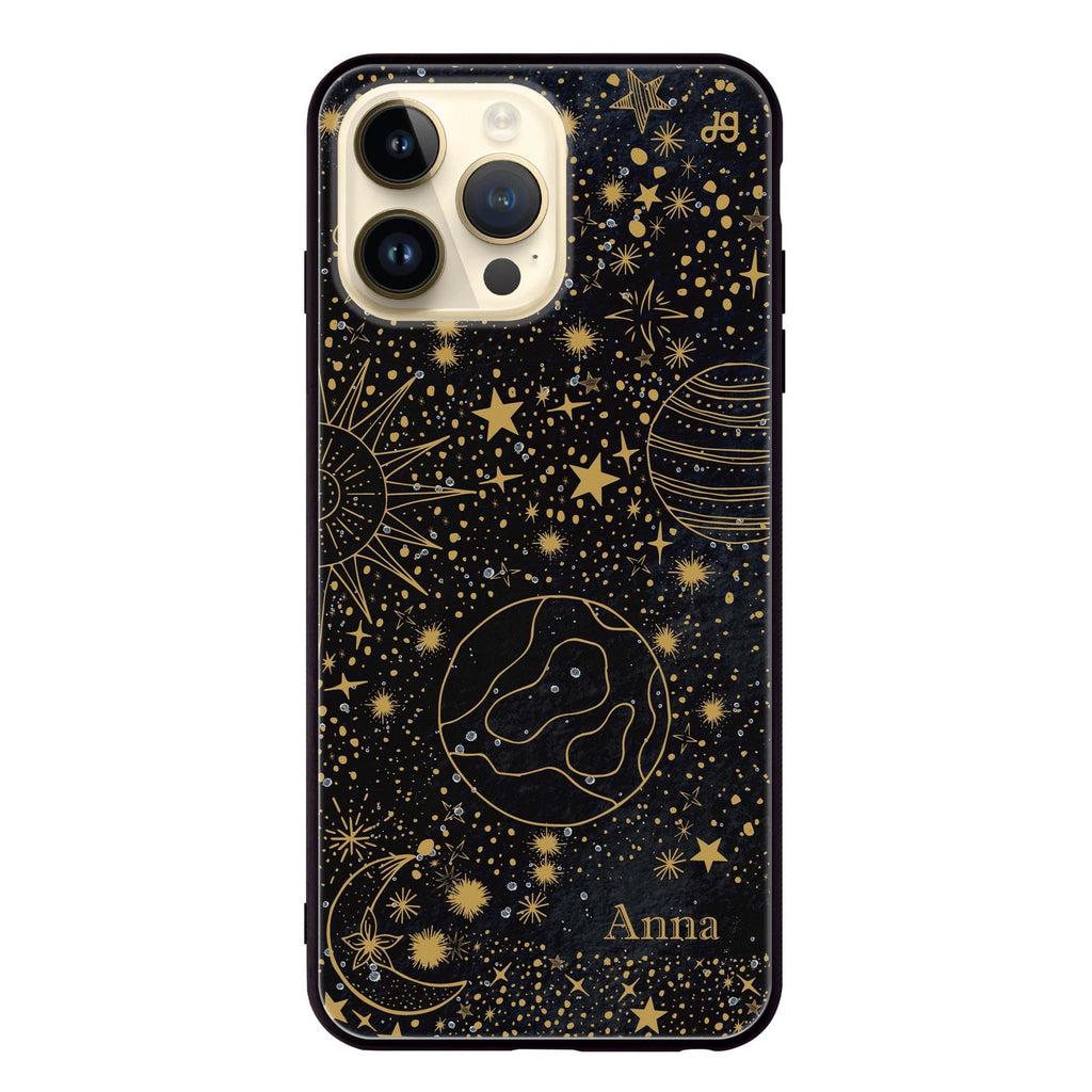 Golden Galaxy II iPhone 超薄強化玻璃殻