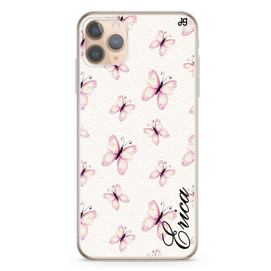 Vintage Butterfly iPhone 11 Pro Max 水晶透明保護殼
