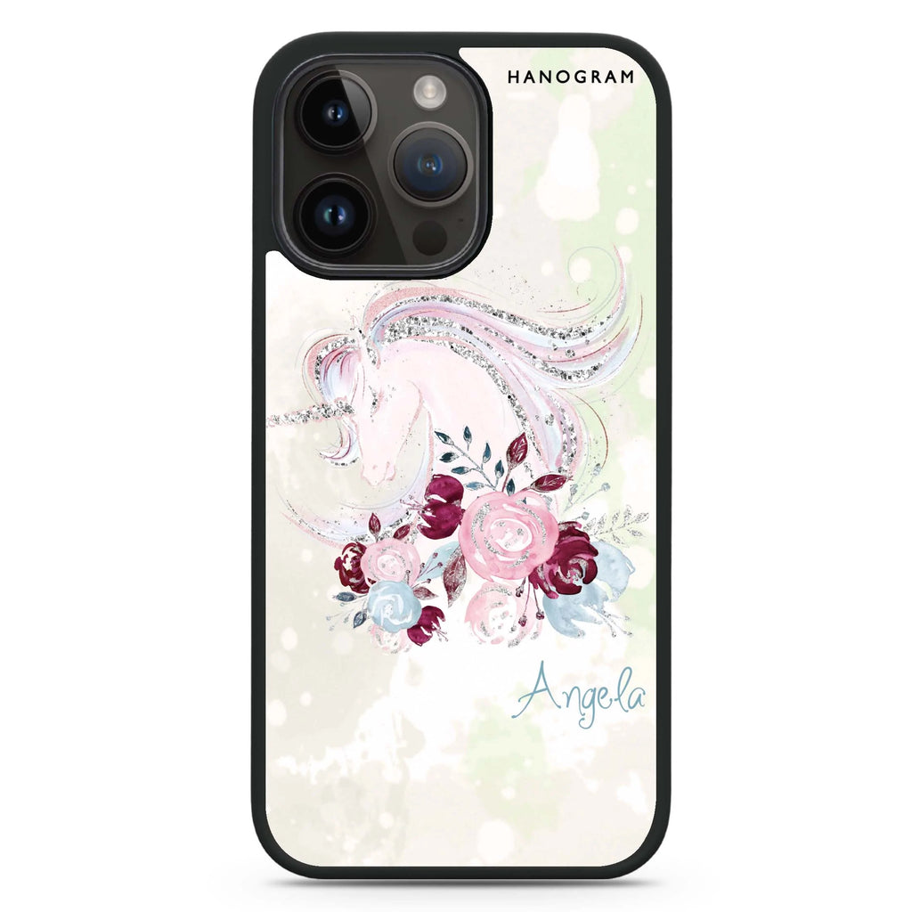 Unicorn & Floral Magsafe 兼容防衝擊保護殼