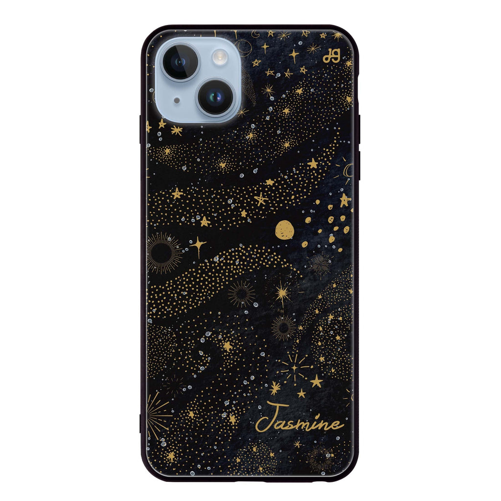 Golden Galaxy IV iPhone 13 Mini 超薄強化玻璃殻
