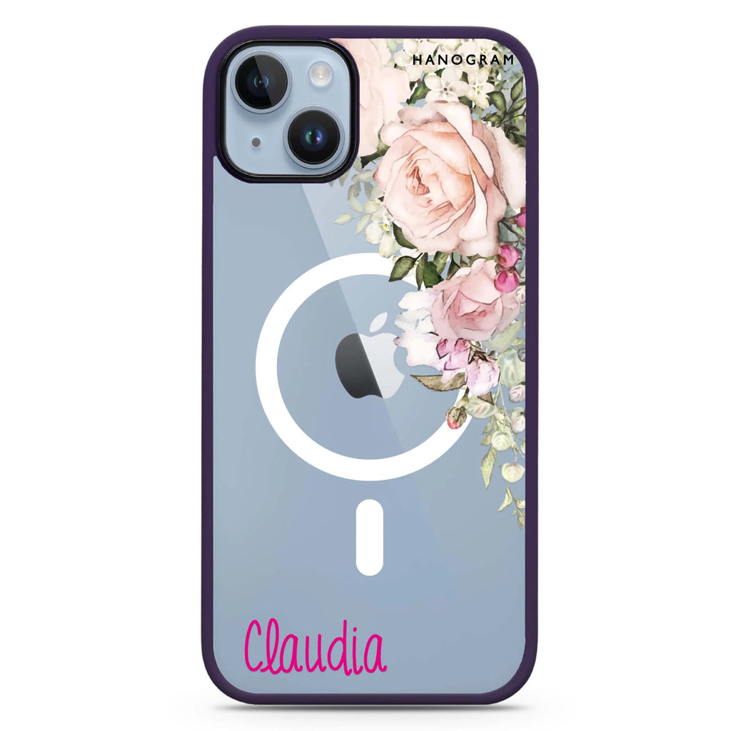 Elegant Rose I iPhone 14 Plus Magsafe 兼容防衝擊保護殼