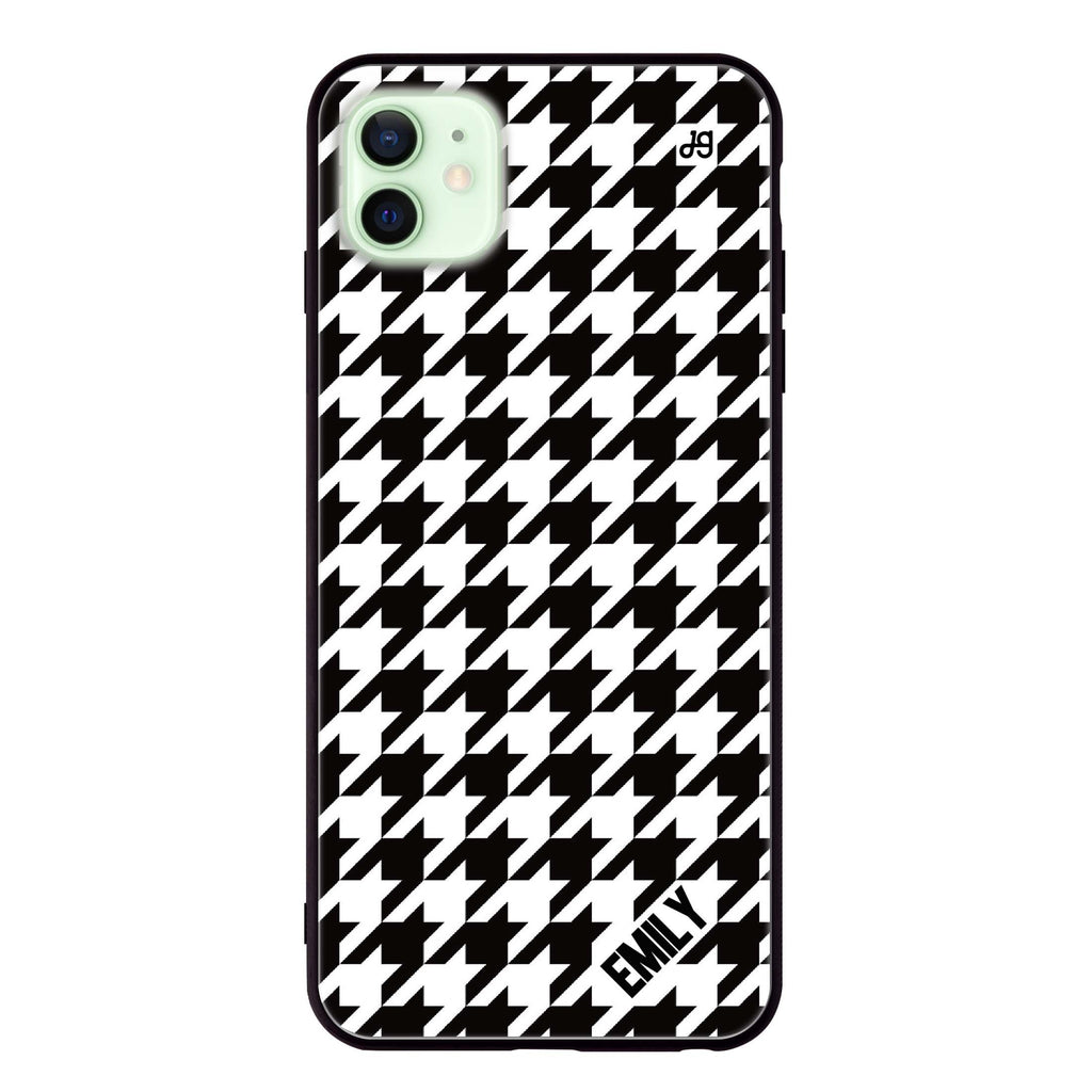 Houndstooth iPhone 12 mini 超薄強化玻璃殻