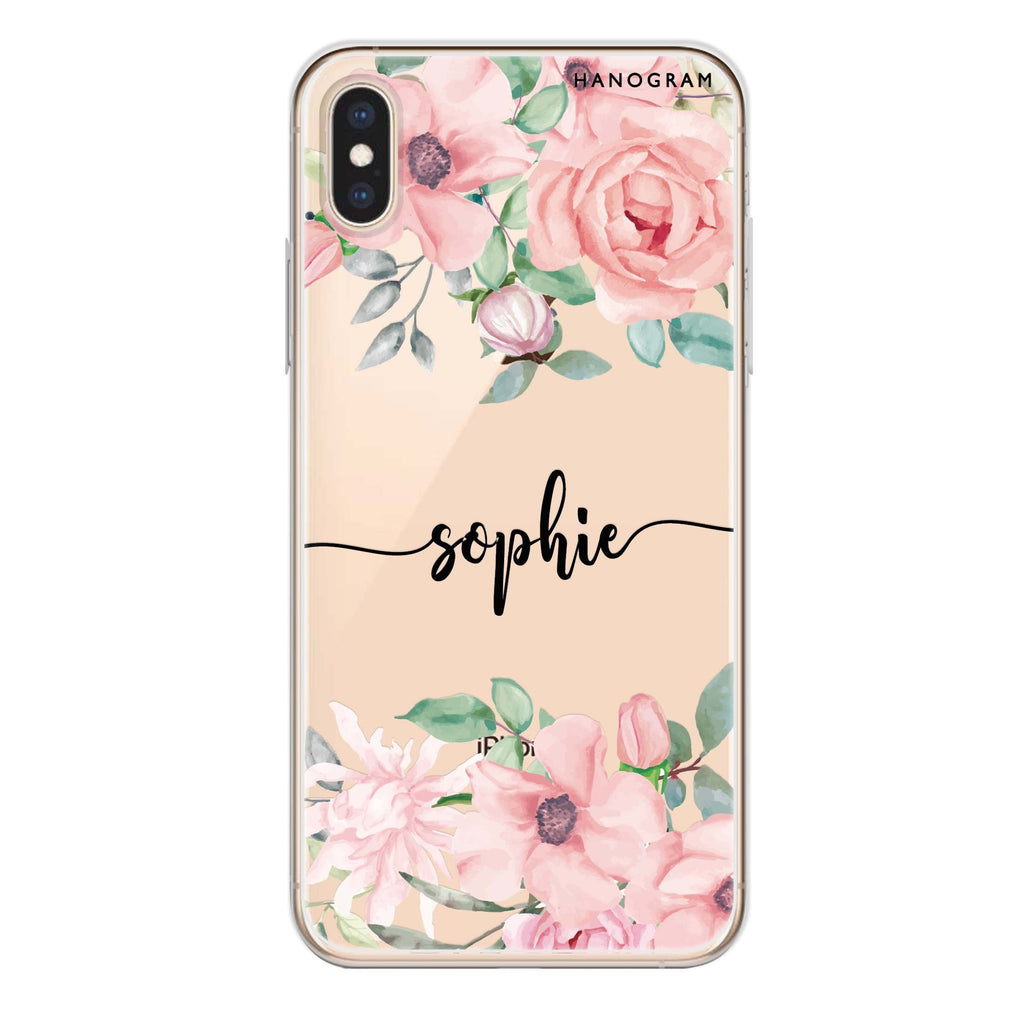 Forever Love Rose iPhone XS 水晶透明保護殼