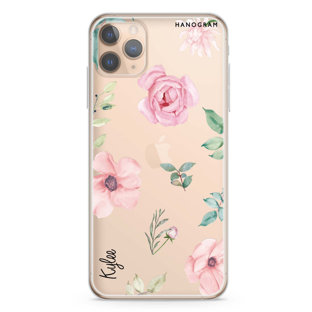 Rose Flower iPhone 11 Pro 水晶透明保護殼