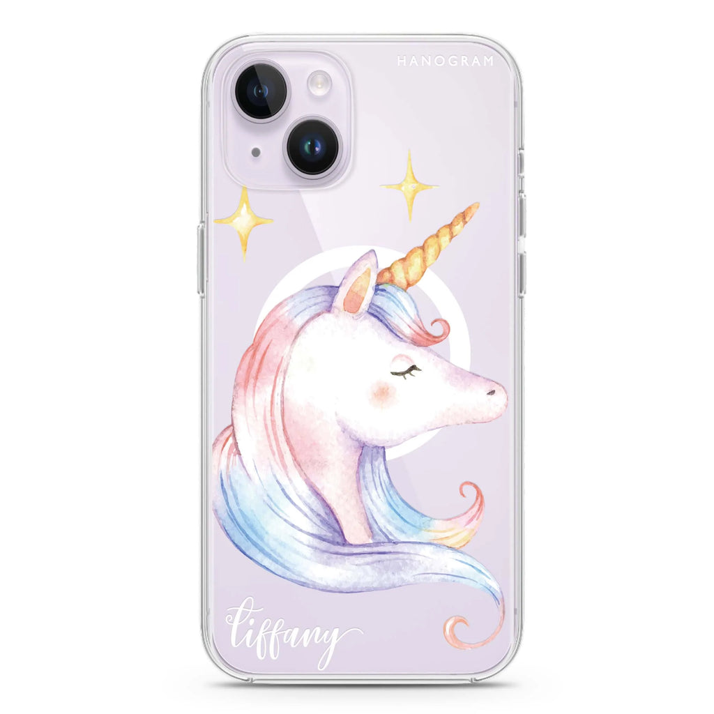 Wonderful Floral iPhone 14 Plus Magsafe 兼容水晶透明保護殼