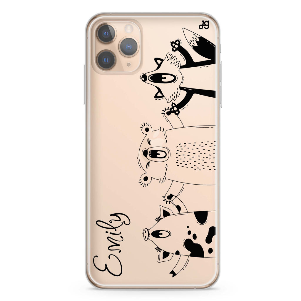 Funny Animals iPhone 11 Pro Max 水晶透明保護殼