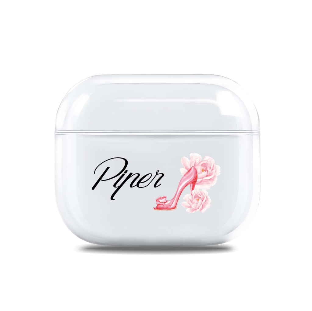Pink High Heel AirPods 透明保護殻