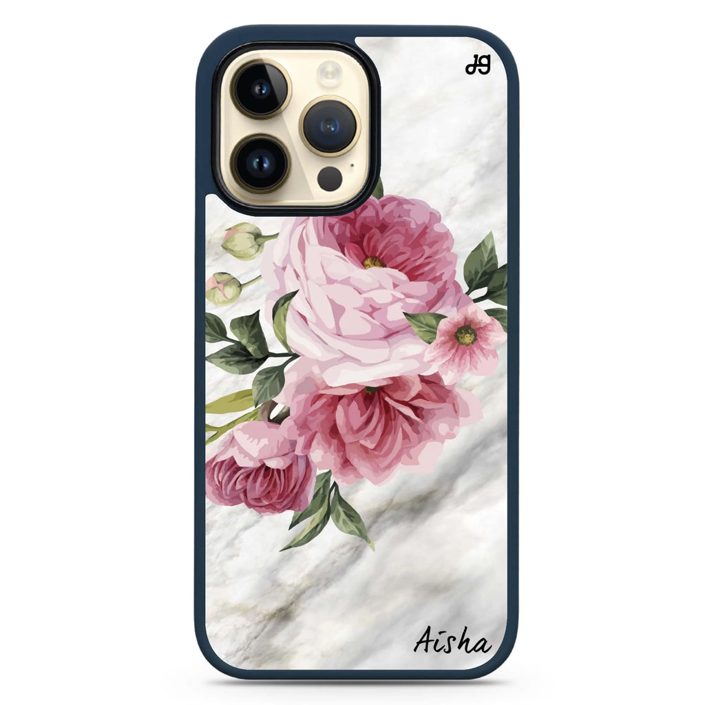Floral & Marble Magsafe 兼容防衝擊保護殼