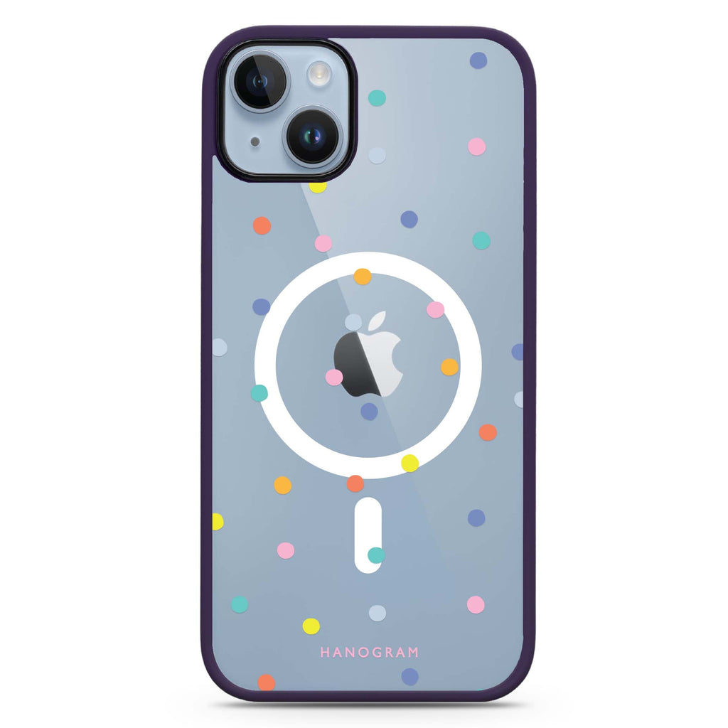 Colourful Dot Pattern iPhone 14 Plus Magsafe 兼容防衝擊保護殼