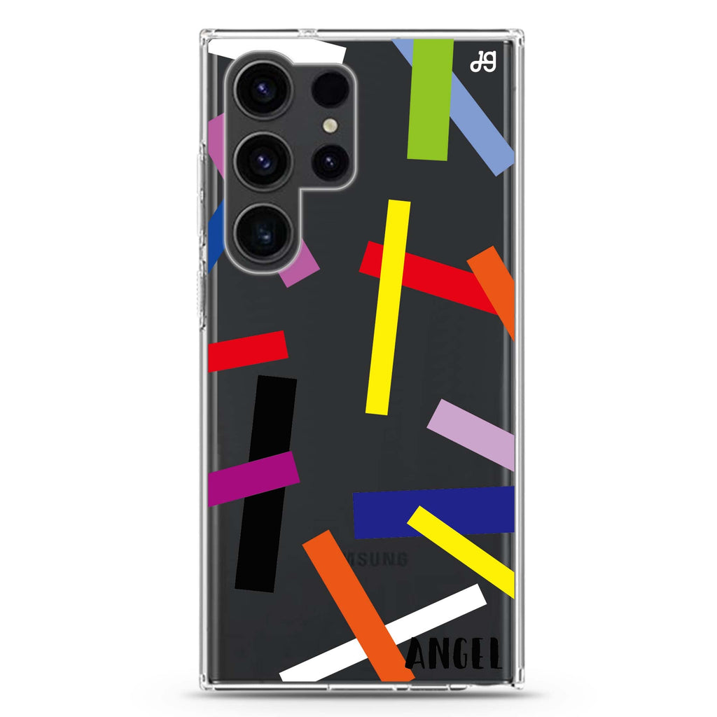 Abstract Art Samsung Galaxy Ultra 可加名字透明保護殼，適用 S26/S25/S24/S23 Ultra，圖1