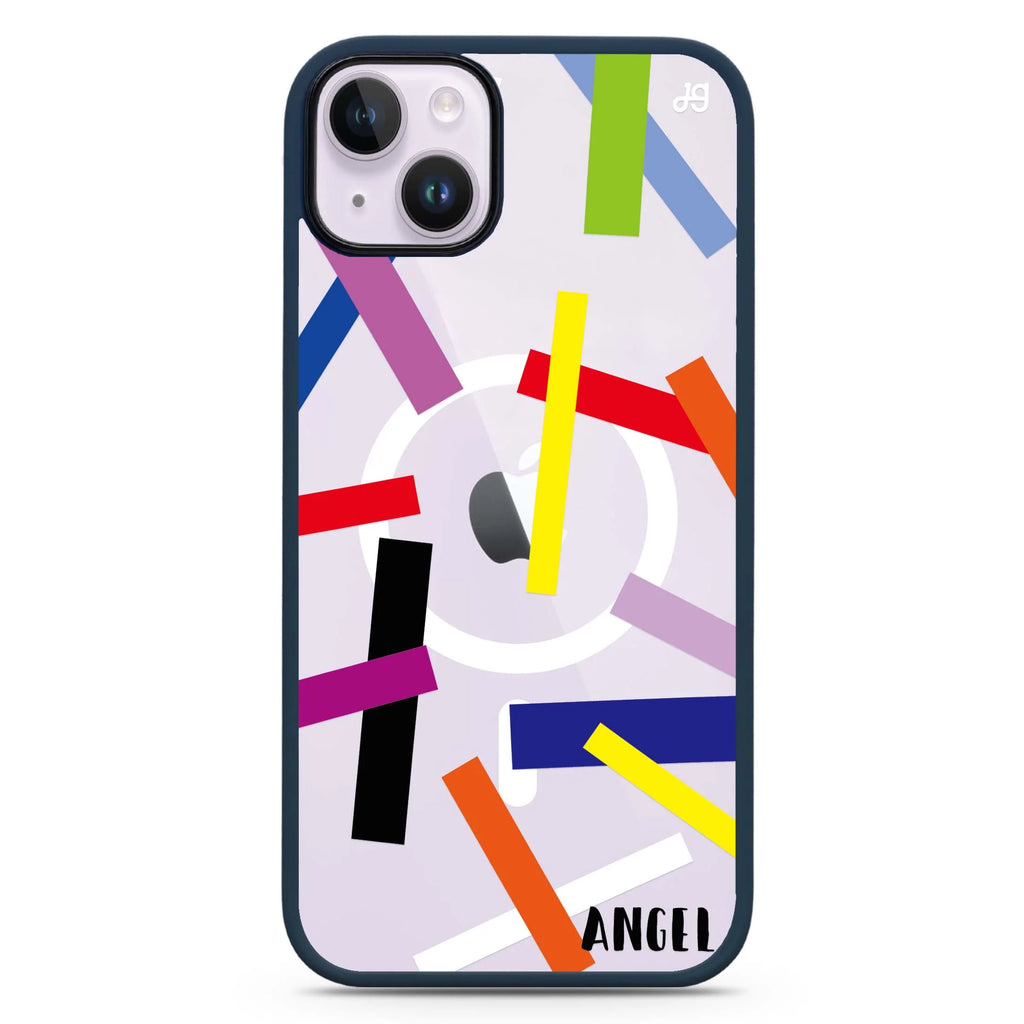 Abstract Art iPhone 14 Plus Magsafe 兼容防衝擊保護殼