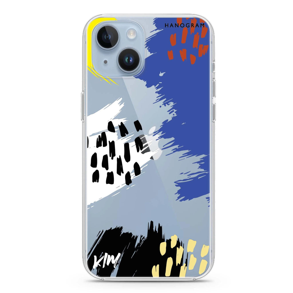 Trendy Abstract I iPhone 14 plus 水晶透明保護殼