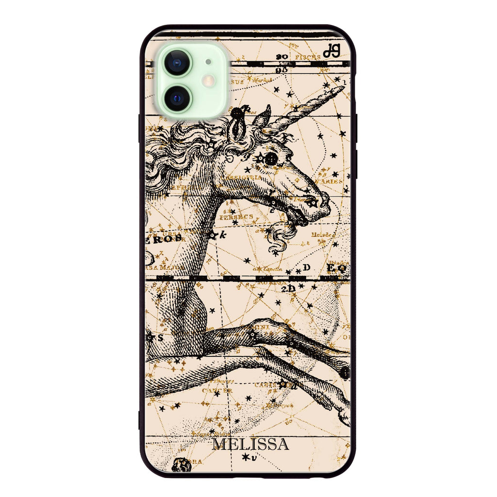 Star Map Unicorn iPhone 12 超薄強化玻璃殻
