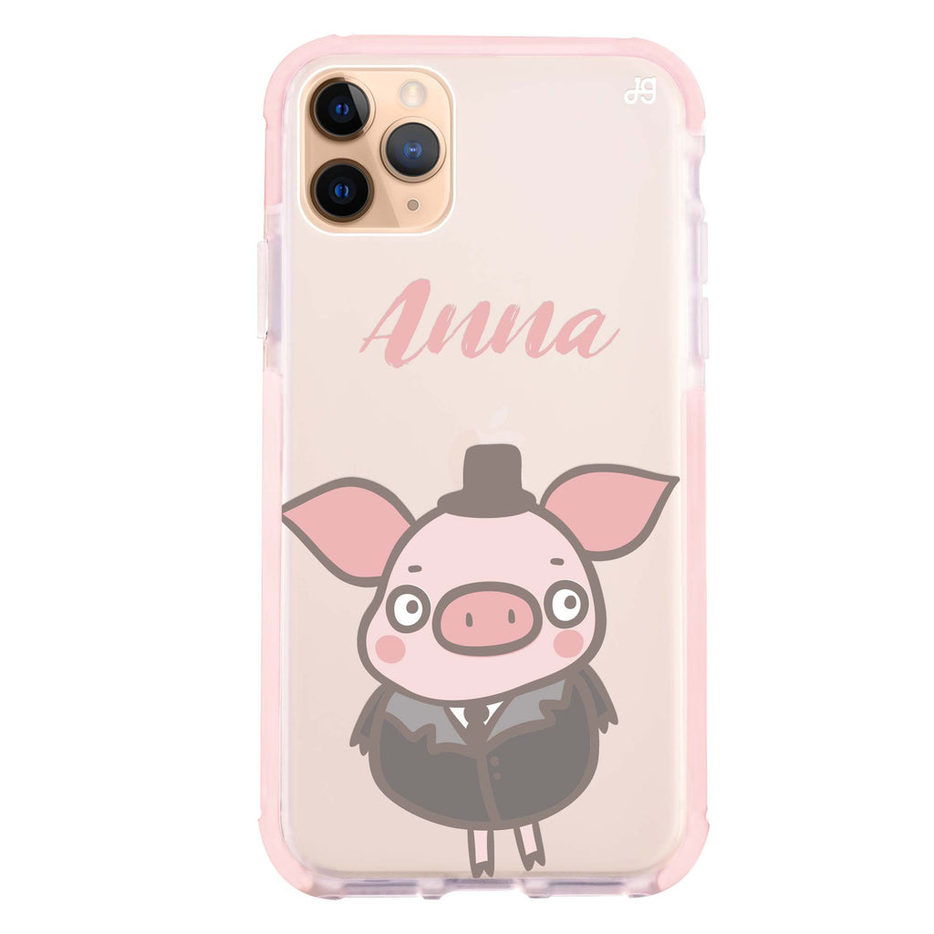 Funny Piggy iPhone 11 Pro Max 吸震防摔保護殼