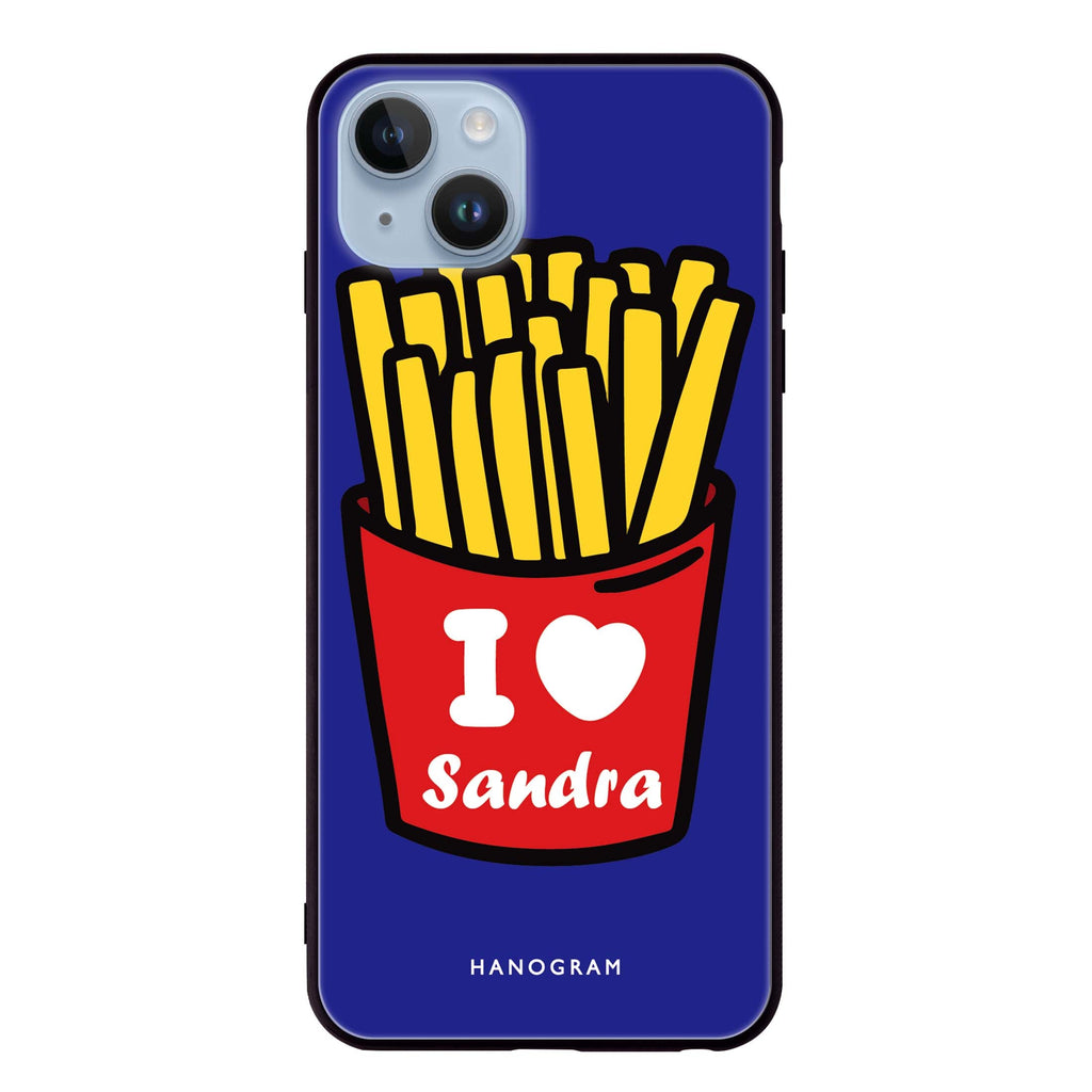I Love French Fries iPhone 13 超薄強化玻璃殻