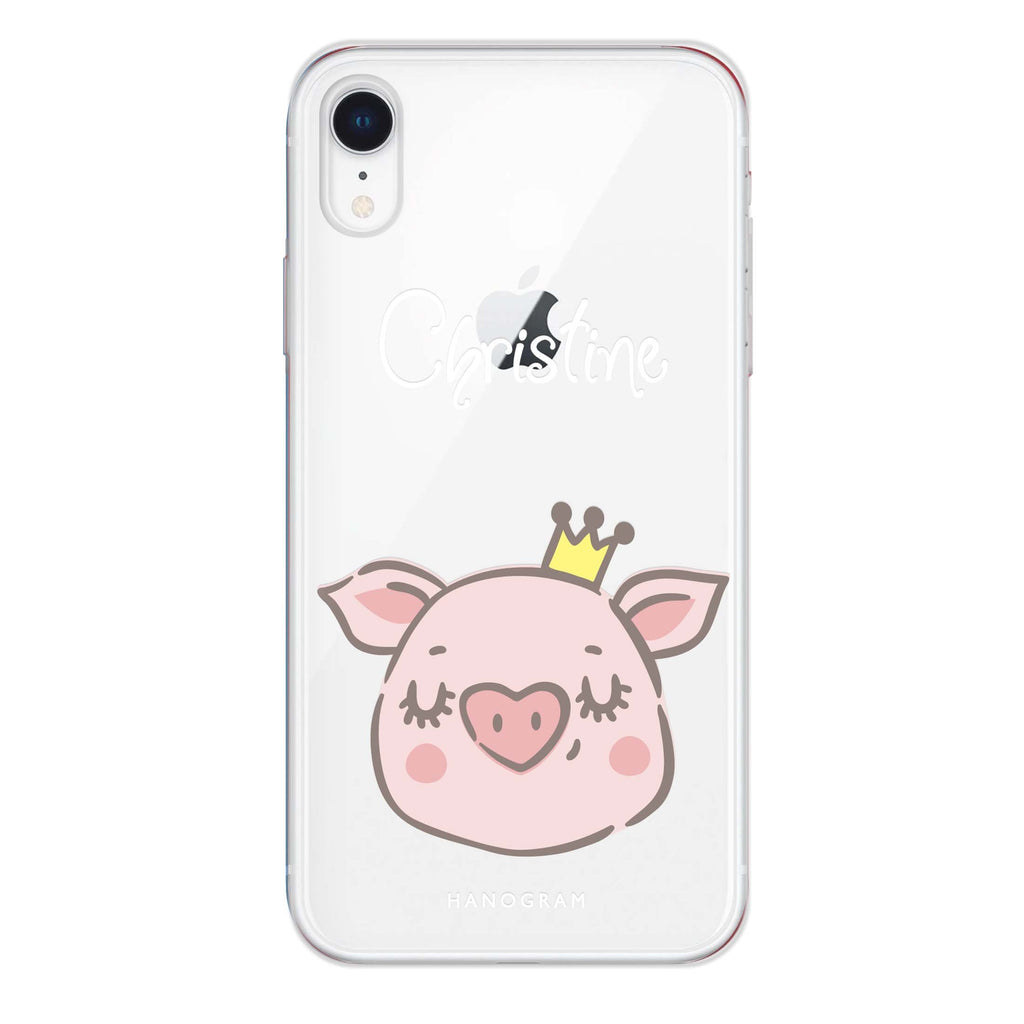 Piggy Queen iPhone XR 水晶透明保護殼