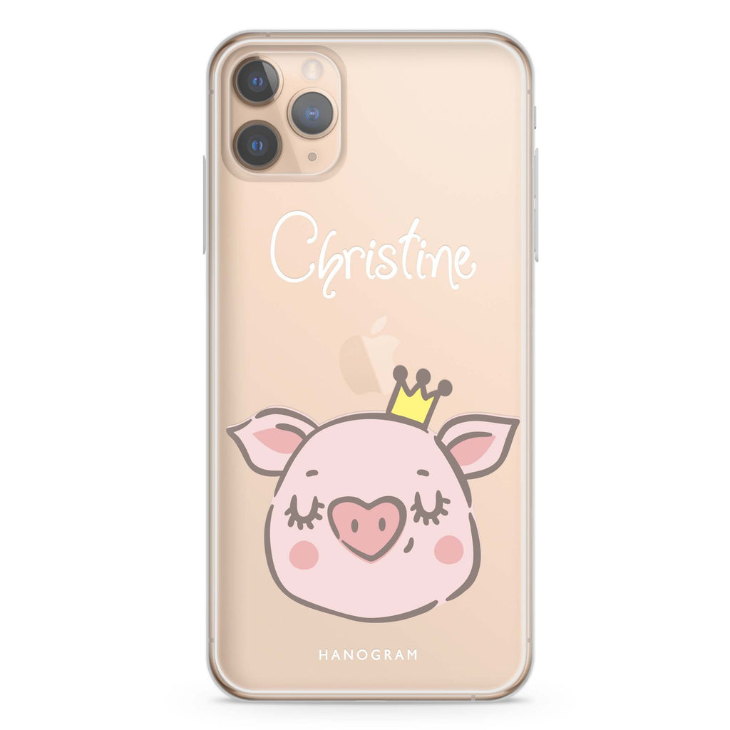 Piggy Queen iPhone 11 Pro Max 水晶透明保護殼