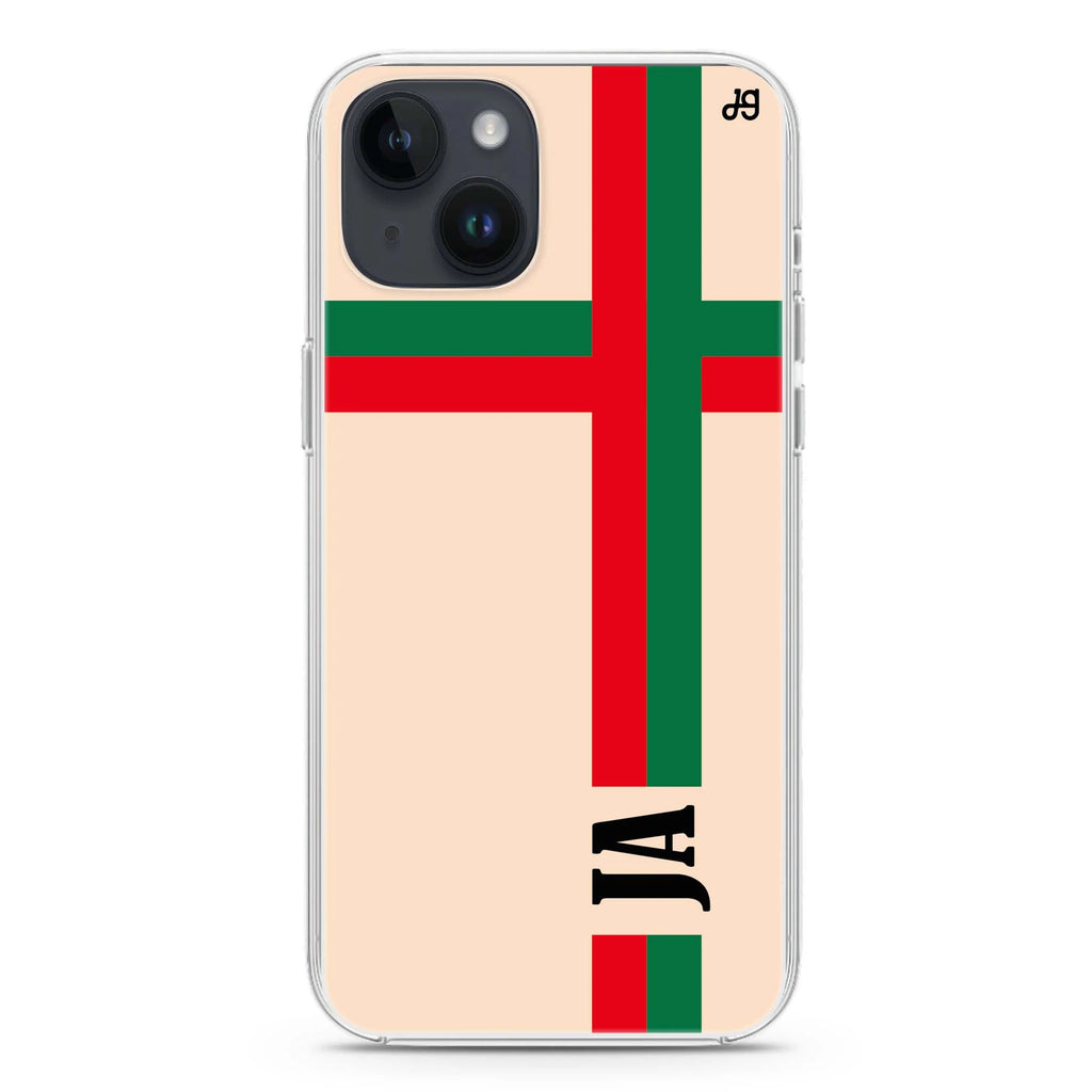 Matching Stripes iPhone 14 Plus Magsafe 兼容水晶透明保護殼